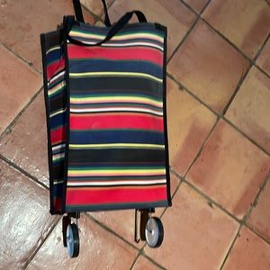 Rolling shopping tote